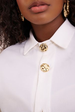 Camisa ciclos estruturada off white