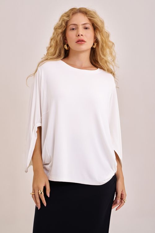 blusa triangle bamboo off white