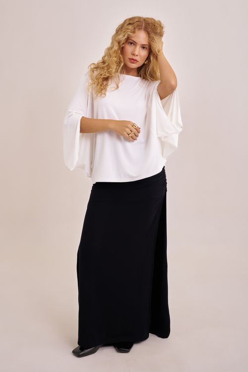 blusa triangle bamboo off white