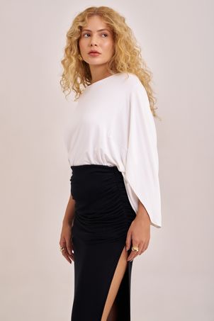 Blusa triangle bamboo off white