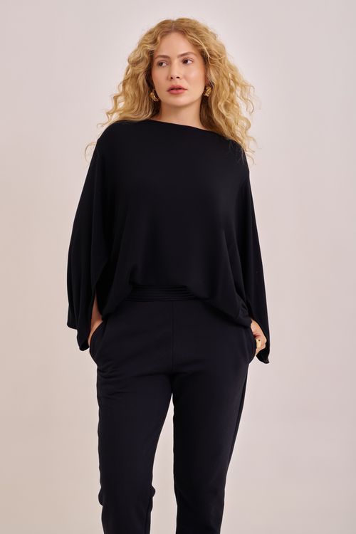 blusa triangle bamboo preta