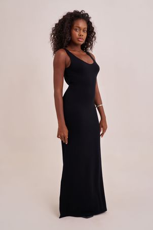 Vestido longo bamboo júlia preto