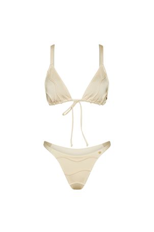 Conjunto Biquíni top triângulo e calcinha string mini iemanjá pérola