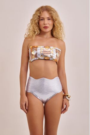 Top Biquíni faixa greenkini solaris dourado