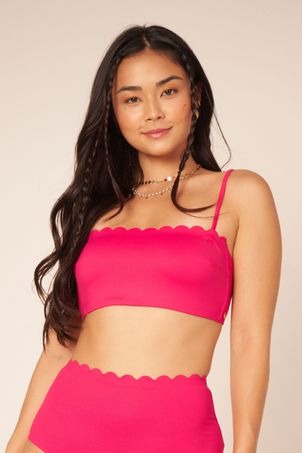 Top Biquíni Poesia Cora Cereja