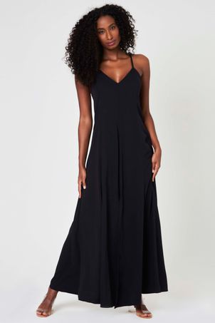 Vestido Saída Longo Preto