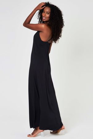 Vestido Saída Longo Preto