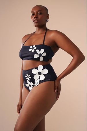 Calcinha Biquíni Hot Pant Bem me Quero Preta