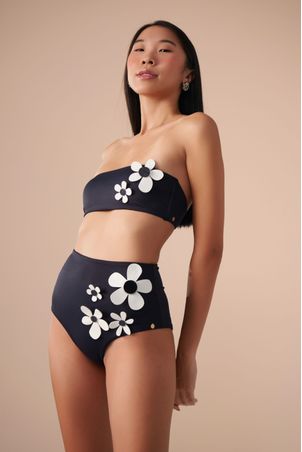 Calcinha Biquíni Hot Pant Bem me Quero Preta