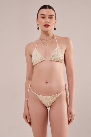 Calcinha Biquíni string crochê pesca