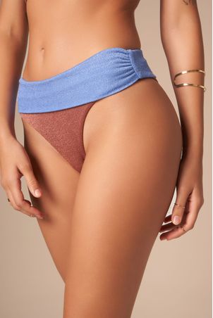 Calcinha Biquíni Bicolor Terra