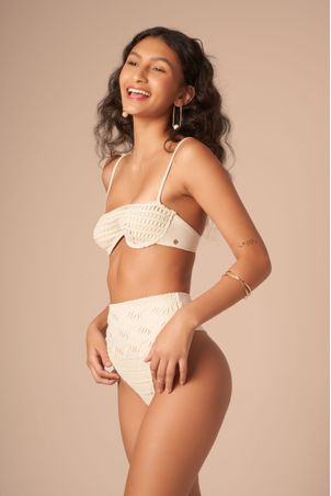 Calcinha Biquíni Hot Pant Magnólia Fio Areia