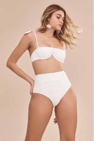 Calcinha Biquíni Hot Pant Magnólia Off White