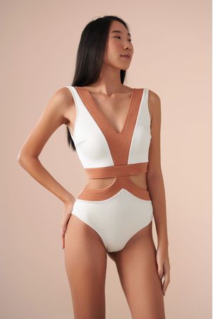 Maiô Silhueta Contour Off White