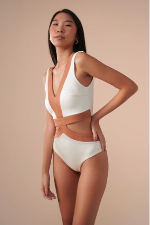 Maiô Silhueta Contour Off White