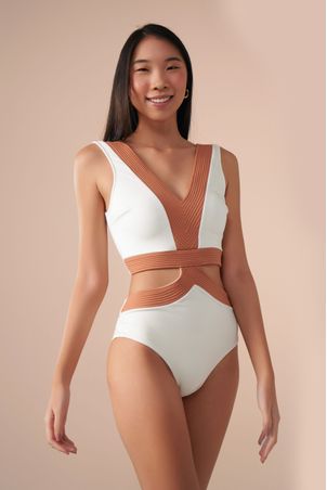 Maiô Silhueta Contour Off White