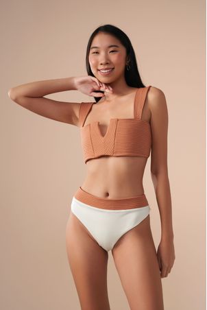 Calcinha  Biquíni Tanga Midi Contour Off White