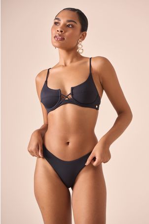 Calcinha Biquíni Asa Delta Mariah Corpo Preto