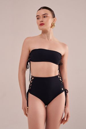 Top Biquíni Thayse Luz da Manhã Preto