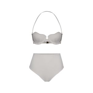 Conjunto Biquíni Top e Hot Pant Conchas Off White