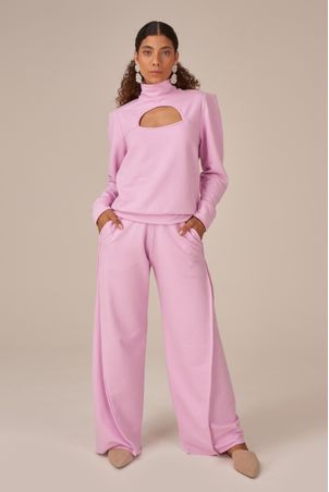 Blusa Moletom 4 Estações Rosa Primavera