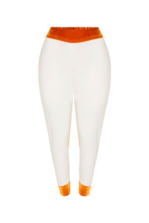 Calça Moletom Duo Caramelo Off White
