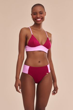 Conjunto de Biquíni Falésias Fabi Cereja