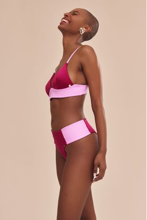 Conjunto de Biquíni Falésias Fabi Cereja