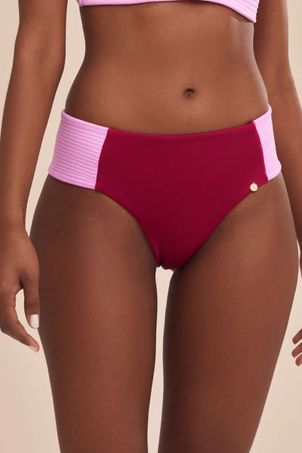 Calcinha de Biquíni Falésias Fabi Cereja