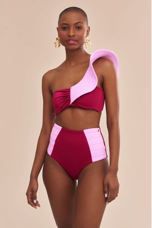 Calcinha de Biquíni Falésias Paula Cereja