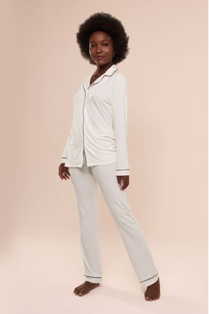 Pijama Longo Classic Off White