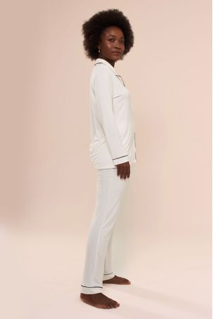 Pijama Longo Classic Off White