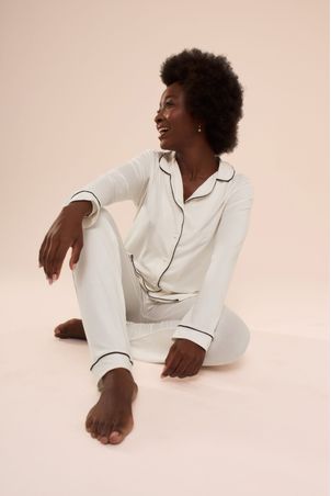 Pijama Longo Classic Off White