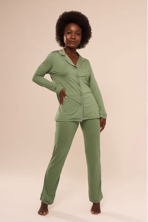 Pijama Longo Classic Alecrim