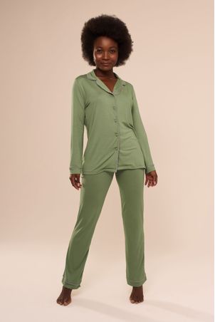 Pijama Longo Classic Alecrim