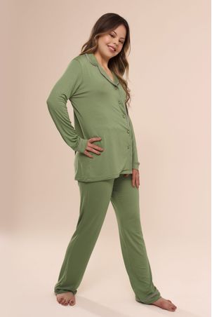 Pijama Longo Classic Alecrim