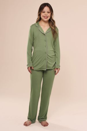 Pijama Longo Classic Alecrim