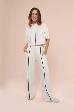 Calça De Moletom Pantalona Lume Off White