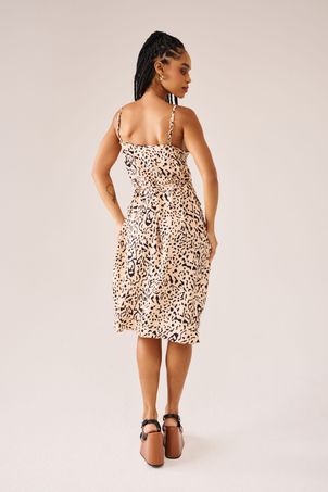Vestido Saída Animal Print