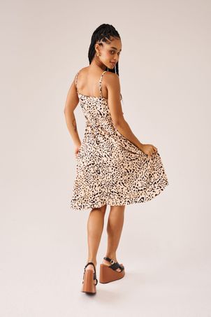 Vestido Saída Animal Print