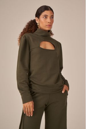 Blusa Moletom 4 Estações Deep Green