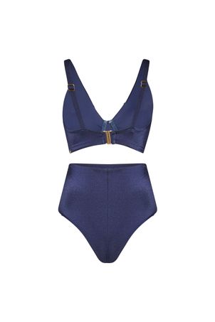 Top Biquíni sustentação iemanjá marinho