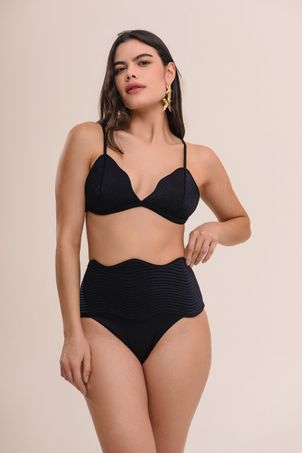 Top Biquíni triângulo maat preto