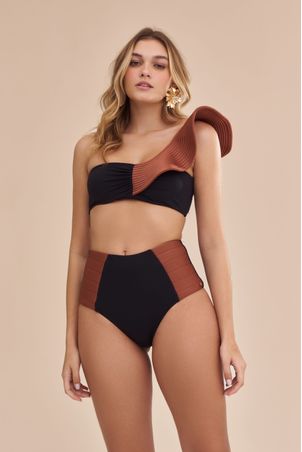 Calcinha de Biquíni Falésias Paula Preto