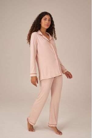 Pijama Longo Classic Champagne