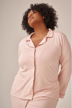 Pijama Longo Classic Champagne