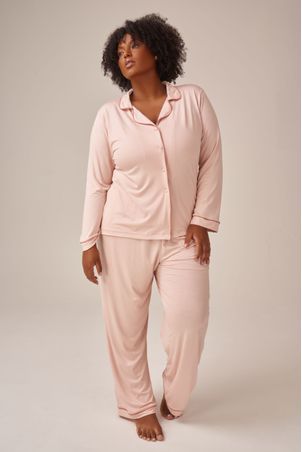 Pijama Longo Classic Champagne