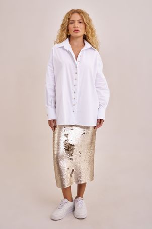 Camisa ciclos alfaiataria off white