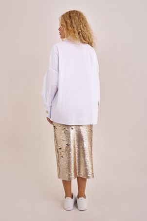 Camisa ciclos alfaiataria off white