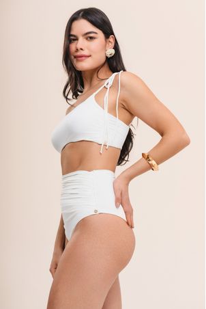 Calcinha biquini maxi hot pant bio artemis off white